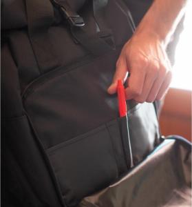 Erik Plecak-torba Dom z papieru czarny 7