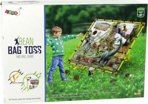 LeanToys Gra Zręcznościowa Rzucanie do Celu Dinozaury Piłki Woreczki Duża Plansza 2