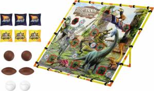 LeanToys Gra Zręcznościowa Rzucanie do Celu Dinozaury Piłki Woreczki Duża Plansza 3