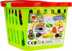 LeanToys Koszyczek z Warzywami Do Krojenia + Waga Sklepowa 2