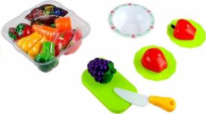 LeanToys Koszyczek z Warzywami Do Krojenia + Waga Sklepowa 3