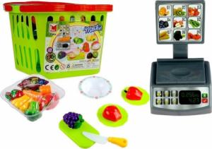 LeanToys Koszyczek z Warzywami Do Krojenia + Waga Sklepowa 7