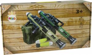 LeanToys Granatnik RPG Pociski Wyrzutnia Rakiet Światło Dźwięk Zielona 2
