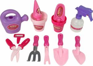LeanToys Mały Zestaw Ogrodniczki Doniczki Spryskiwacz Konewka Narzędzia 3