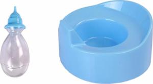 LeanToys Lalka Piżama 30 cm Niebieska Butelka Nocnik Pije 3