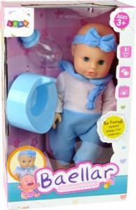 LeanToys Lalka Piżama 30 cm Niebieska Butelka Nocnik Pije 4