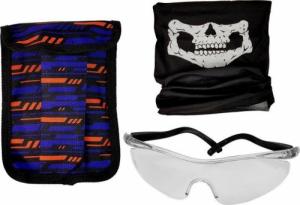 LeanToys Strój Komandosa Policjant Kostium Naboje Okulary Chusta Kamizelka 3