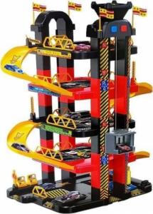LeanToys Garaż Parking 5- poziomowy Winda na Baterie 10 Autek Światła 3