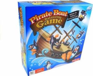 LeanToys Gra Zręcznościowa Statek Piracki Z Pingwinami 4