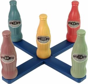 LeanToys Gra Zręcznościowa Rzut Obręczą Butelki z Punktami 4