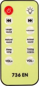 LeanToys Karuzela Do Łóżeczka Projektor Pilot Melodie Odgłosy Zwierząt Niebieski 5