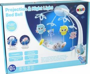 LeanToys Karuzela Do Łóżeczka Projektor Pilot Melodie Odgłosy Zwierząt Niebieski 7