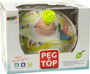 LeanToys Bączek Do Kręcenia Zabawka Roszpunka Żółty Metalowy 2