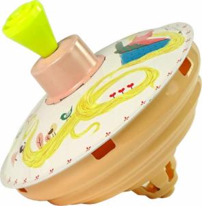 LeanToys Bączek Do Kręcenia Zabawka Roszpunka Żółty Metalowy 4