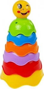 LeanToys Piramidka dla Niemowlaka Muszelki 2