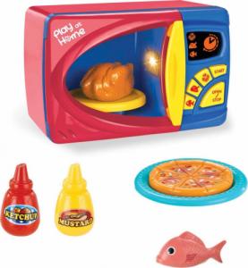 LeanToys Kuchenka Mikrofalowa Akcesoria Pizza Kurczak Na Baterie 2