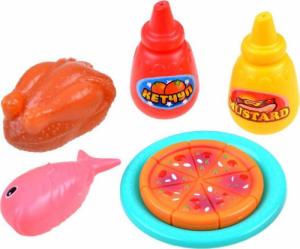 LeanToys Kuchenka Mikrofalowa Akcesoria Pizza Kurczak Na Baterie 3