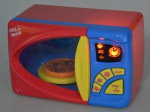 LeanToys Kuchenka Mikrofalowa Akcesoria Pizza Kurczak Na Baterie 4