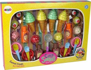 LeanToys Zestaw Słodkości Lody Babeczki Sosy Łyżeczki 2