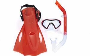 Bestway Dziecięcy Zestaw Do Nurkowania Czerwony Maska, Płetwy, Rurka 25046 2