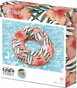 Bestway Koło do pływania z palmami Różowe 119 m (36237) 3