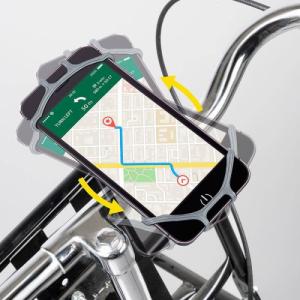 Dunlop Dunlop - uchwyt rowerowy do telefonu 10-15 cm obrotowy (szary) 9