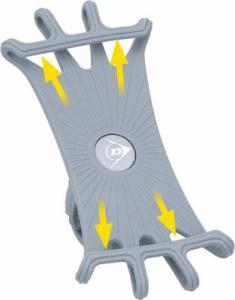Dunlop Dunlop - uchwyt rowerowy do telefonu 10-15 cm obrotowy (czarny) 6
