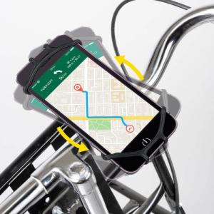 Dunlop Dunlop - uchwyt rowerowy do telefonu 10-15 cm obrotowy (czarny) 7