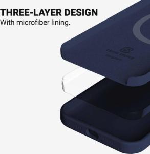 Crong Crong Color Cover Magnetic - Etui iPhone 13 Pro Max MagSafe (granatowy) 4
