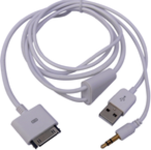 Kabel USB MicroConnect USB-A - Lightning 1.2 m Biały (IP1001) 1
