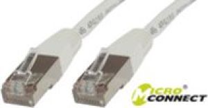 MicroConnect Patchcord STP, CAT5E, PVC, 1m, biały (STP501W) 1