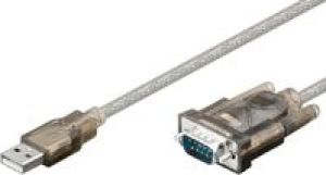 Kabel USB MicroConnect USB-A - DB-9 1.8 m Srebrny (USBADB) 1