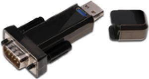 Adapter USB MicroConnect USB - RS-232 Czarny  (USBADB9M) 1