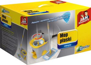 Mop JAN Niezbędny Mop rotacyjny z wiadrem płaski (8571020967) 1