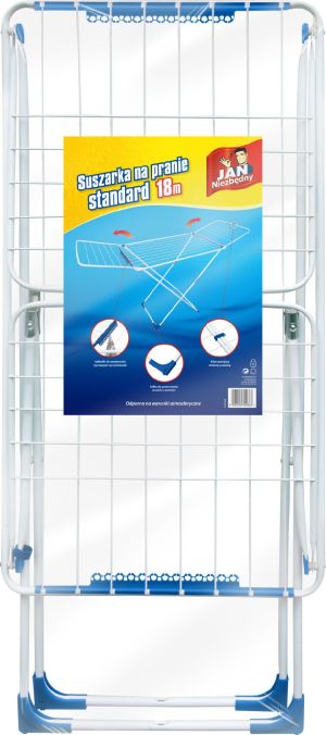 Suszarka na pranie JAN Niezbędny towar w Sosnowcu - Suszarki łazienkowe JAN Niezbędny Suszarka na pranie standard 18m (8571021463) () - Morelenet_1007615 2