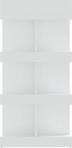 vidaXL Stolik barowy z półkami, biały, 100x50x101,5 cm, płyta wiórowa 6