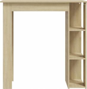 vidaXL Stolik barowy z półkami, dąb sonoma, 102x50x103,5 cm 5