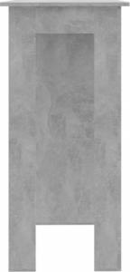 vidaXL Stolik barowy z półkami, szarość betonu, 102x50x103,5 cm 6