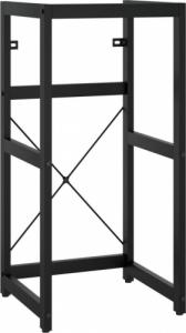 vidaXL Stelaż pod umywalkę, czarny, 40x38x83 cm, żelazny 2
