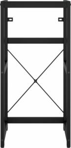 vidaXL Stelaż pod umywalkę, czarny, 40x38x83 cm, żelazny 3