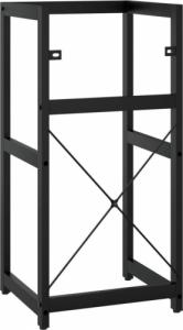 vidaXL Stelaż pod umywalkę, czarny, 40x38x83 cm, żelazny 5