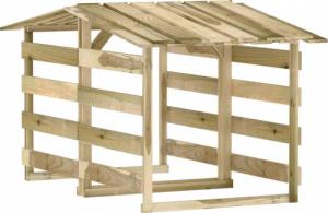 Drewutnia vidaXL 3096644 sosnowa 90 cm 2