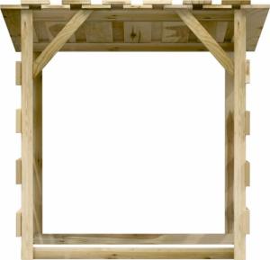 Drewutnia vidaXL 3096644 sosnowa 90 cm 4