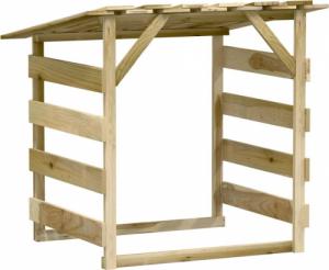 Drewutnia vidaXL 3096647 sosnowa 90 cm 3