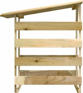 Drewutnia vidaXL 3096647 sosnowa 90 cm 5