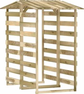 Drewutnia vidaXL 3096648 sosnowa 90 cm 2