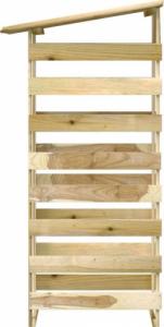 Drewutnia vidaXL 3096648 sosnowa 90 cm 5