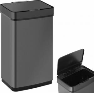 Kosz na śmieci Fromm & Starck Kosz na śmieci automatyczny bezdotykowy prostokątny z czujnikiem ruchu 30 cm 60 l CZARNY Kosz na śmieci automatyczny bezdotykowy prostokątny z czujnikiem ruchu 30 cm 60 l CZARNY 1