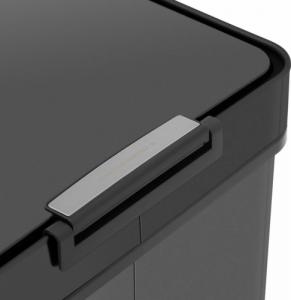 Kosz na śmieci Fromm & Starck Kosz na śmieci automatyczny bezdotykowy prostokątny z czujnikiem ruchu 30 cm 60 l CZARNY Kosz na śmieci automatyczny bezdotykowy prostokątny z czujnikiem ruchu 30 cm 60 l CZARNY 4