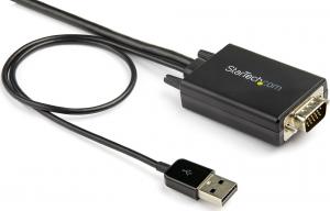 Kabel StarTech HDMI - D-Sub (VGA) + USB-A 2m czarny (VGA2HDMM2M) 2